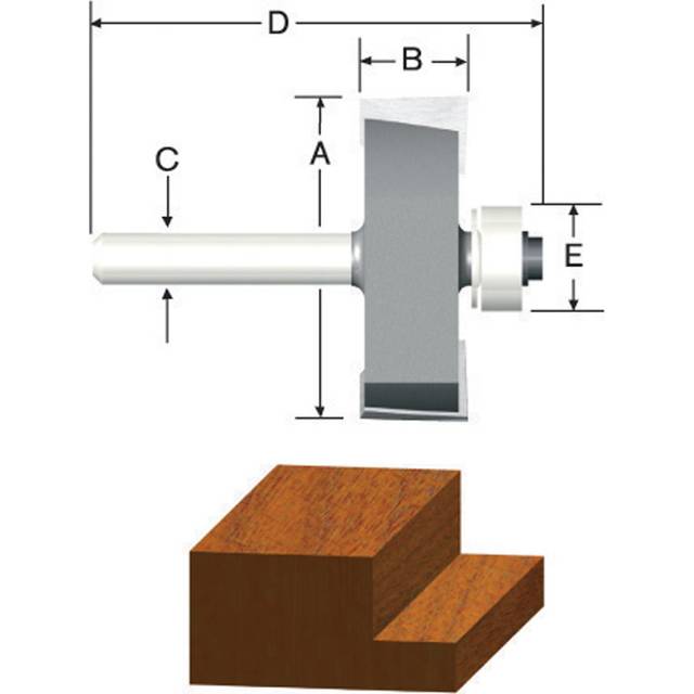 ROUTER BIT 38 RABBETING Pack of 1
