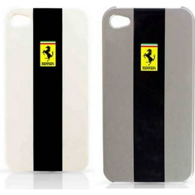 Ferrari iPhone 4/4S Skal Hårt Silver