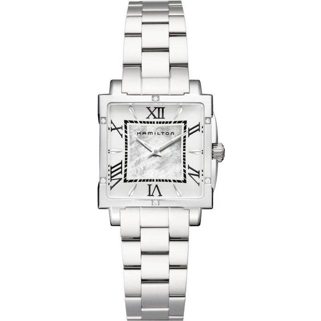 Hamilton Watch Jazzmaster Square Lady - White