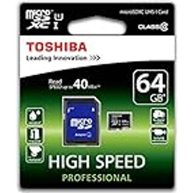 Toshiba SD-C064UHS1(6A 64GB Class 10 UHS-1 MicroSDXC-kort