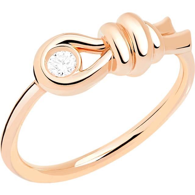 ROSE GOLD & WHITE DIAMOND NODO RING