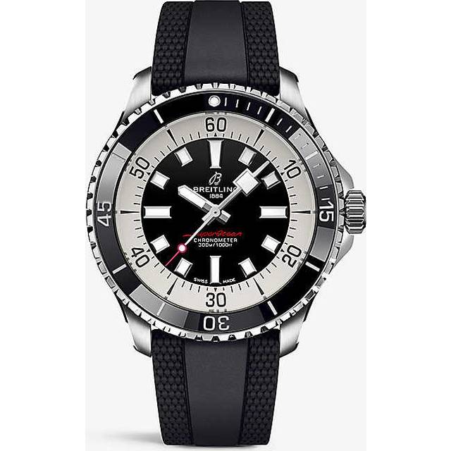 Breitling Mens Black A17376211b1s1 Superocean Stainless-steel Automatic Watch 44mm - BLACK