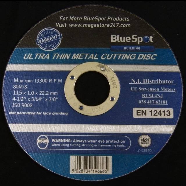 "Metal Cutting Discs 1mm Ultra Thin 4 1/2"" 115mm Angle Grinder Disc Steel 10 PACK"