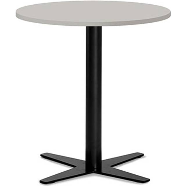 Bord Amy Ø650 H752 mm, Lys grå laminat Sort understel