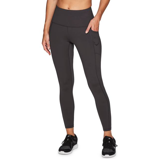 RBX Active Women's Squat Proof Full Length Running Yoga Leggings Pockets Gravity Grey XS