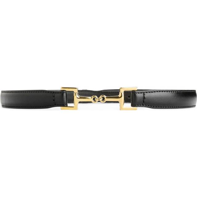 ARKET Horsebit Buckle Leather Belt -Black, S