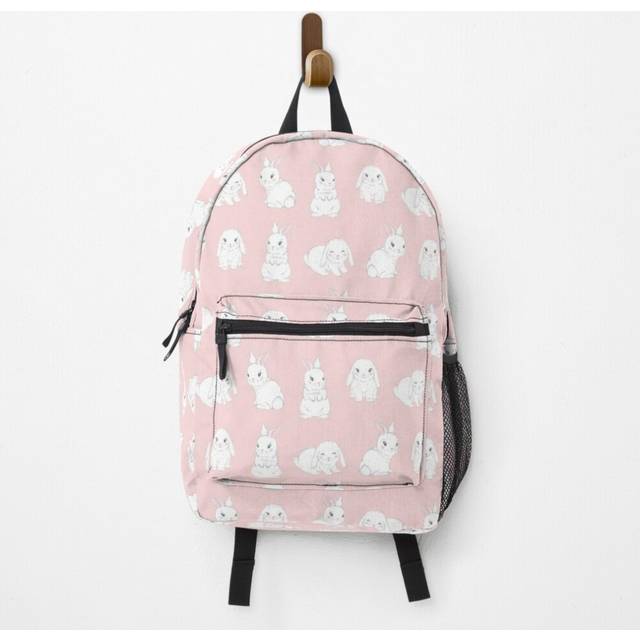 "Backpack Cute Little Bunny Pattern  School Bag Travel 15"""