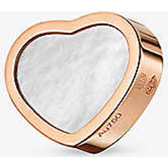 Chopard Womens Rose Gold My Happy Hearts 18ct Rose-gold and Mother-of-pearl Single Stud Earring - ROSE GOLD
