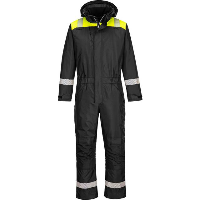 Portwest PW3 Winter Coverall - Black/Yellow - XXL