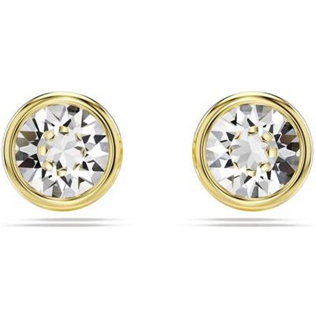 Swarovski Imber Gold Plated White Crystal Stud Earrings 5681552