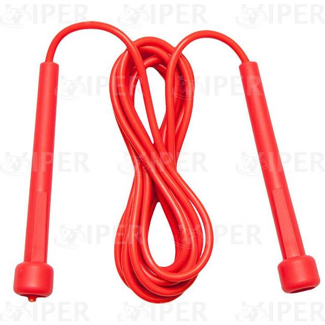 Viper Red Skipping Rope Nylon Adjustable Jump Boxing Fitness Speed Rope Training