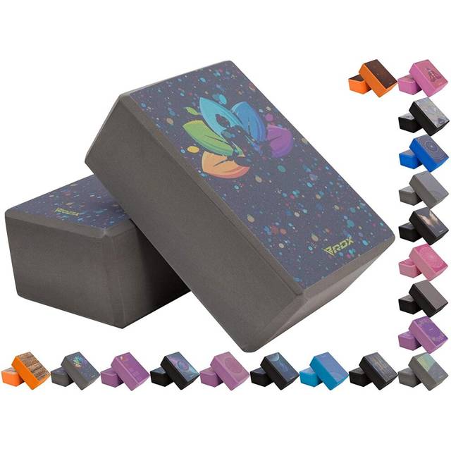 (Design 4) RDX Yoga Block NonSlip High Density Eva Foam Brick