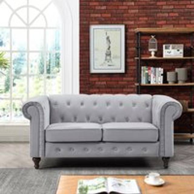 Pelham 2 Seater Grey Velvet Sofa - Artemis Home