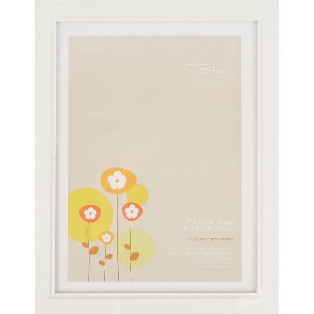 Ridged Photo Frame - White / 6x4in