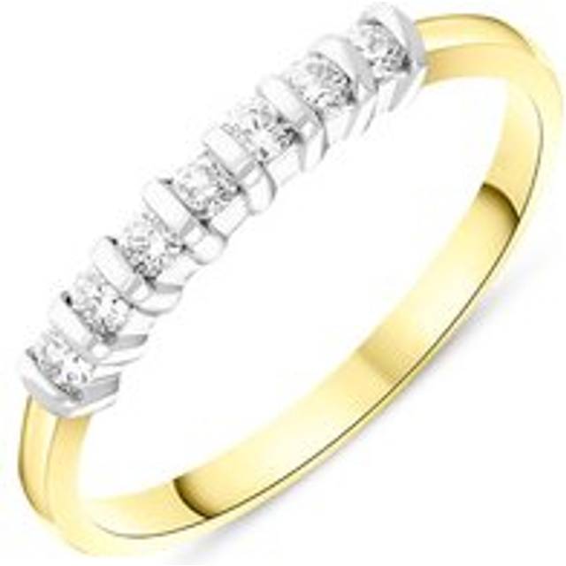 18ct Yellow Gold 0.17ct Diamond Half Eternity Ring - Yellow Gold