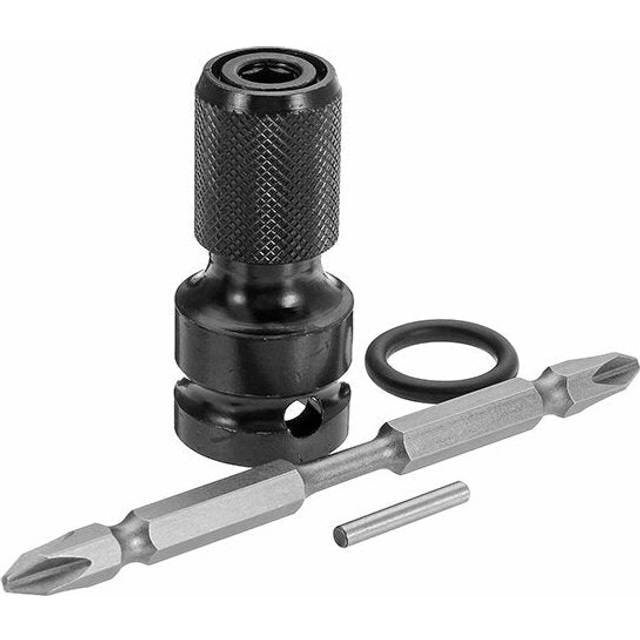 1/2 Inch Square to 1/4 Inch Hex Telescopic Drill Chuck Converter With 100mm PH2 Screwdriver Bit