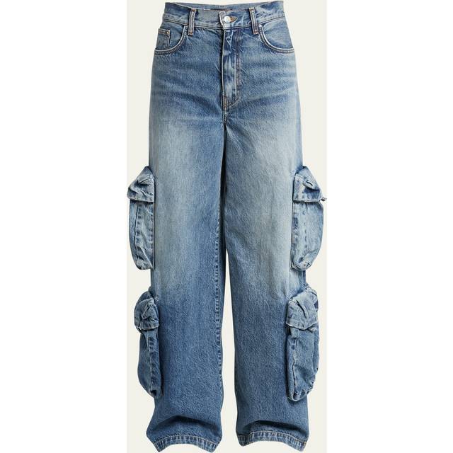 AMIRI Blue Baggy Cargo Jean - River Indigo - WAIST US 26