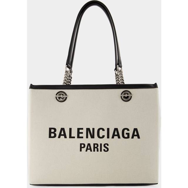 Balenciaga Women's Duty Free Canvas Tote Bag in Beige | Size UNI | 7599732AAOK9260 (UNI)
