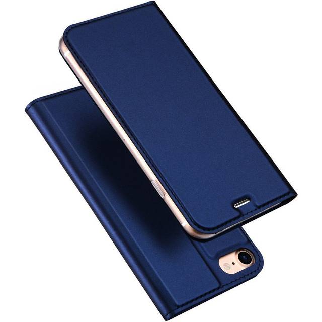 iPhone SE (2022/2020) / 8 / 7 DUX DUCIS Skin Pro Series Thin Wallet Fodral med Korthållare - Mörkblå