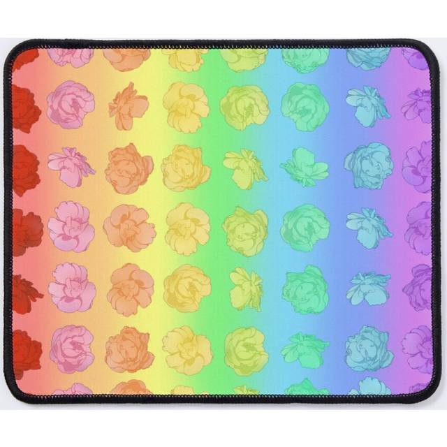 Mouse Pad rainbow roses 11.8 x 9.8 inch Computer Mat Gaming Office Mousepad