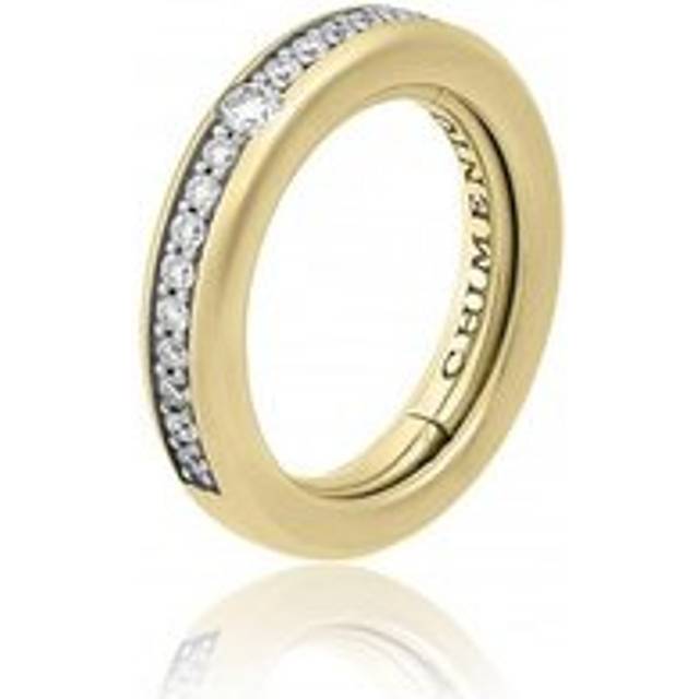 Chimento Forever Stack Me Line 18ct Yellow Gold Diamond Adjustable Size-Fit Ring - 80