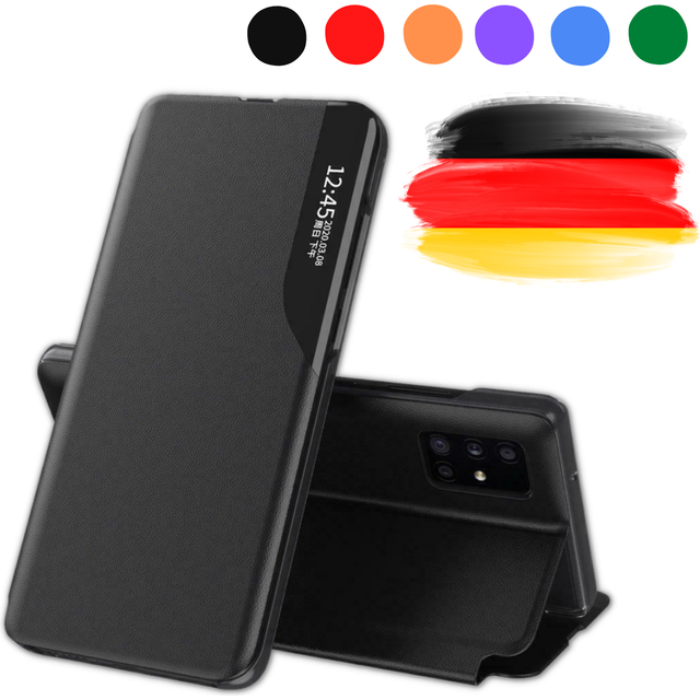 Samsung Galaxy A21s - Flip Fodral Svart (time-view)