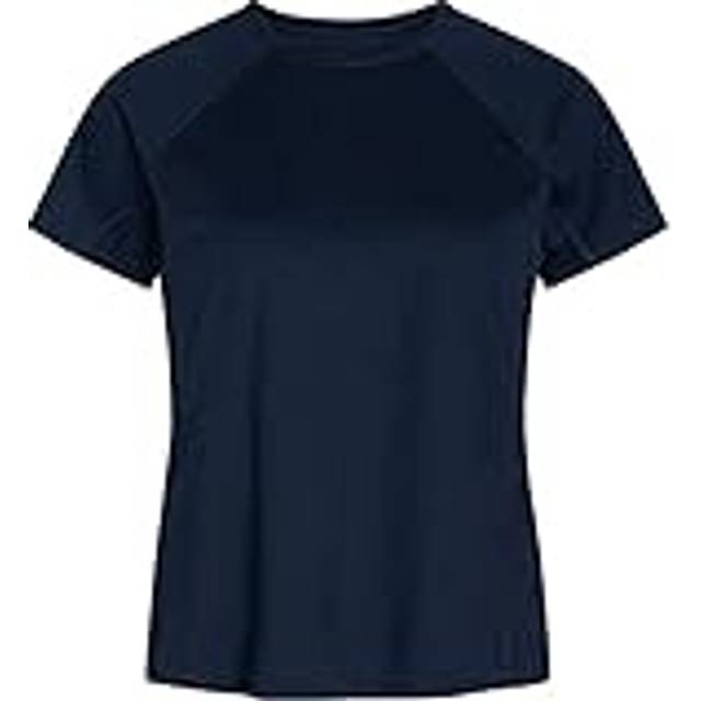 Zebdia Sports SS Tee Dam S Blå - Bekväm och stilren T-shirt för löpning