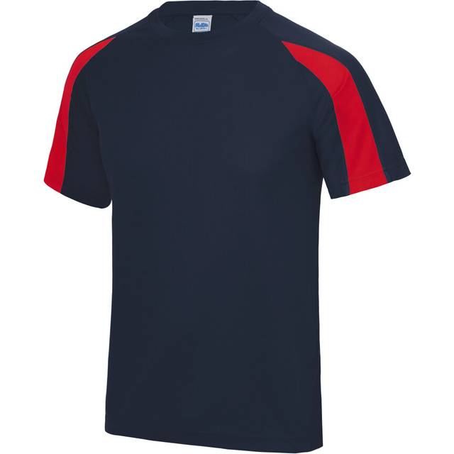 AWDis Just Cool Kids Unisex Contrast Plain Sports T-Shirt 12-13