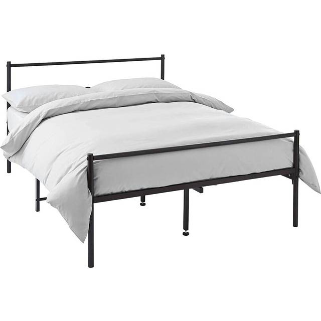 House Of Home King Black Powder Coated Metal Bed Frame
