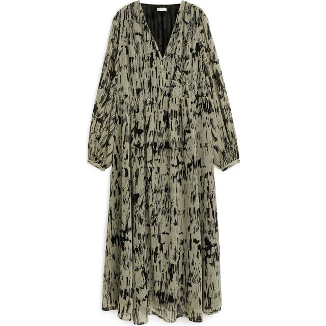 ARKET Long-Sleeve Maxi Dress -Beige, 44