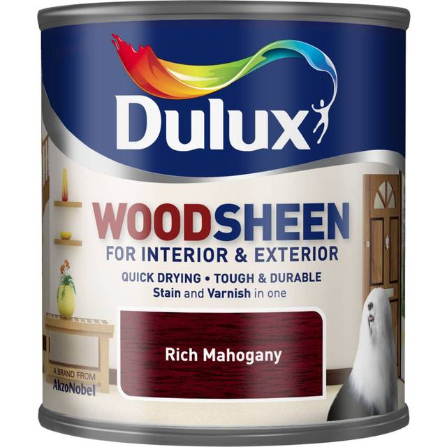 Dulux Rich Mahogany Woodsheen Varnish 250ml - Brown