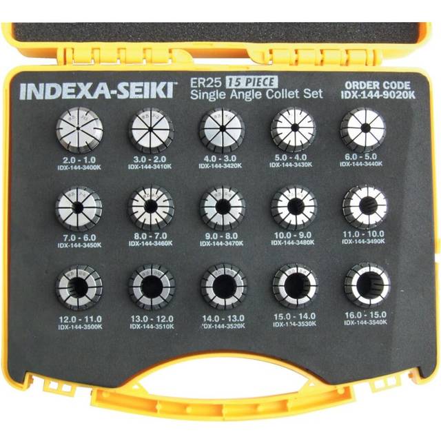 Indexa - ER25 15-Piece Collet Set