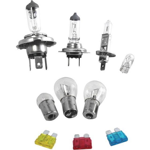 Universal Car Headlight Bulb & Fuse Emergency Replacement Kit H1 H4 H7 Bulbs