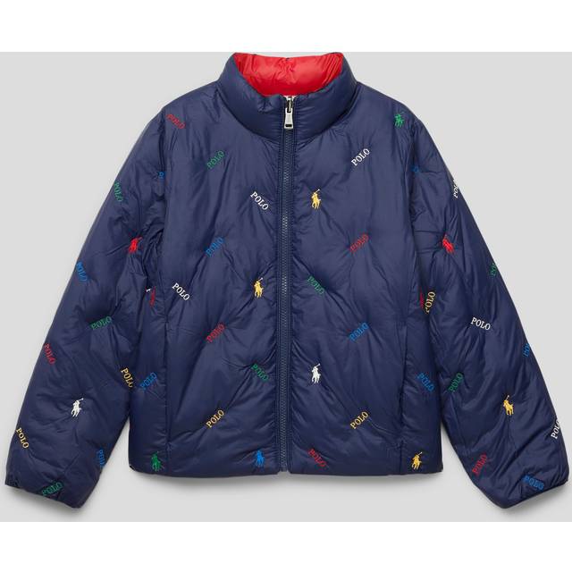 Polo Ralph Lauren Vadderad jacka - Vändbar - Röd/Marinblå m. Log - Polo Ralph Lauren - 4 år (104) - Dunjacka