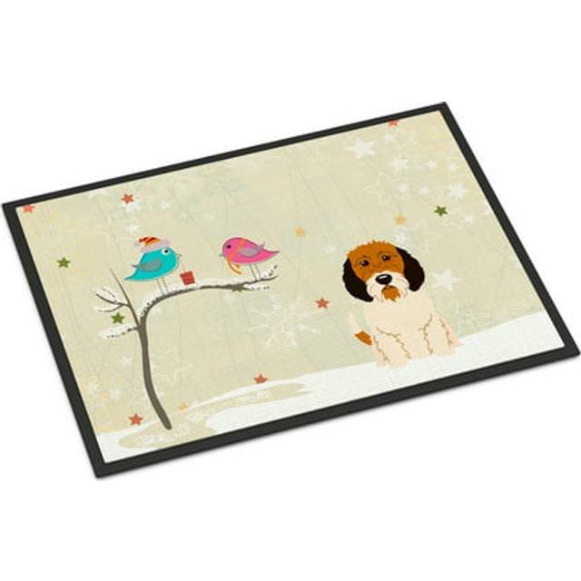 """""Caroline's Treasures Christmas Presents between Friends Petit Basset Griffon Veenden Indoor or Outdoor Mat 24x36 BB2551JMAT 24 x 36"""""""" Multicolor"""""