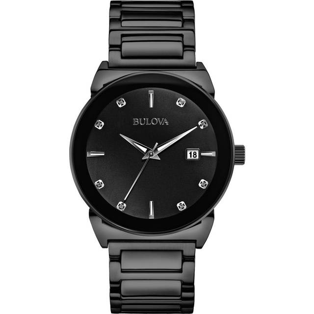 Bulova Watch Diamonds - Black