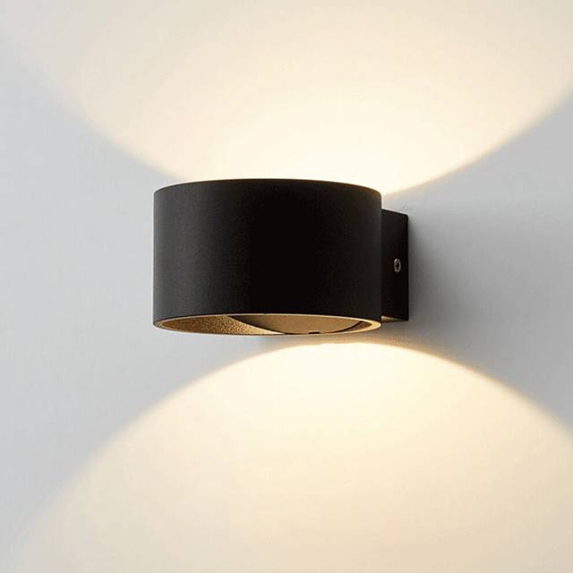 Creative Round Nordic Wall Lamp Stylish Modern Wall Light Led Minimalist Black Wall Light Indoor Wall Sconce Warm White for Bedroom Cafe Office