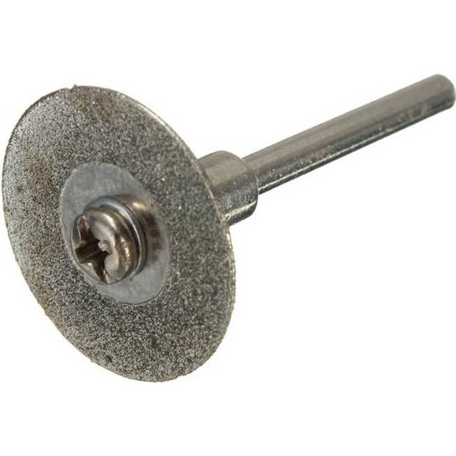 10pcs 20mm Diamond Grinding Wheel Slice with Two 3mm Shank Mandrels for Dremel Rotary Tool