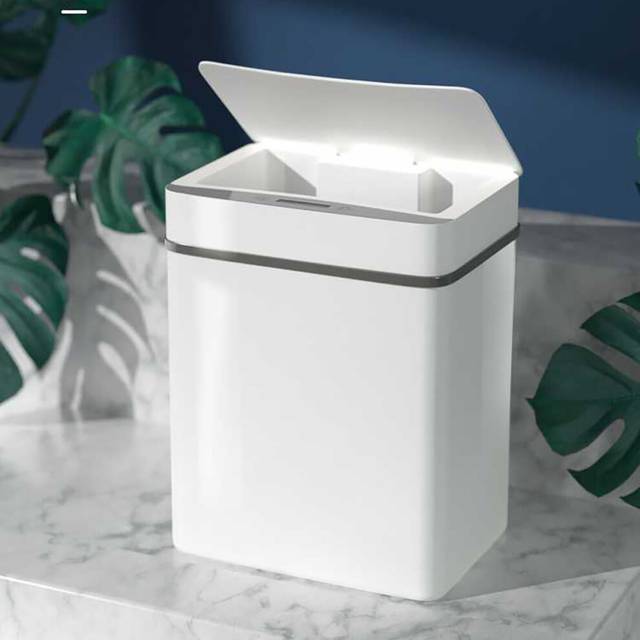 Bakeey Smart Trash Can Touchless Infrared Motion Trash Can 12L Large Capacity Automatic Induction Garbage Bin