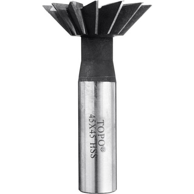 (40mm) 55 Degree 40-60mm HSS Straight Shank Dovetail Groove Slot Milling Cutter End Mill CNC Bit