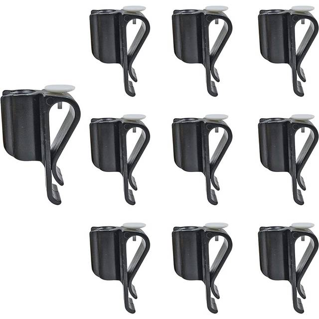 10 Pack Golf Club Bag Clips on Putter Clamp Holder Organizer Durable Plastic Black Putting Clip Golf Accessories