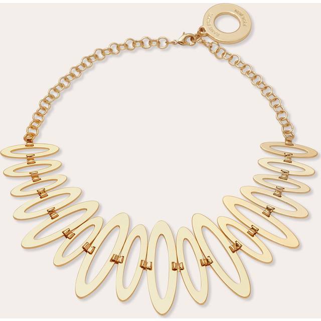 Jimeni Oval Choker in Gold - GOLD - ONE SIZE