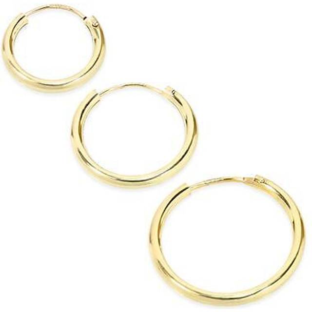 14k Solid Yellow Gold Hoop Earrings Pair Or Singl Huggies Women Men Children Top