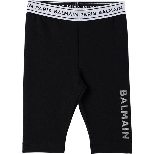 Balmain Baby Black Printed Leggings - 930 Black - 36M