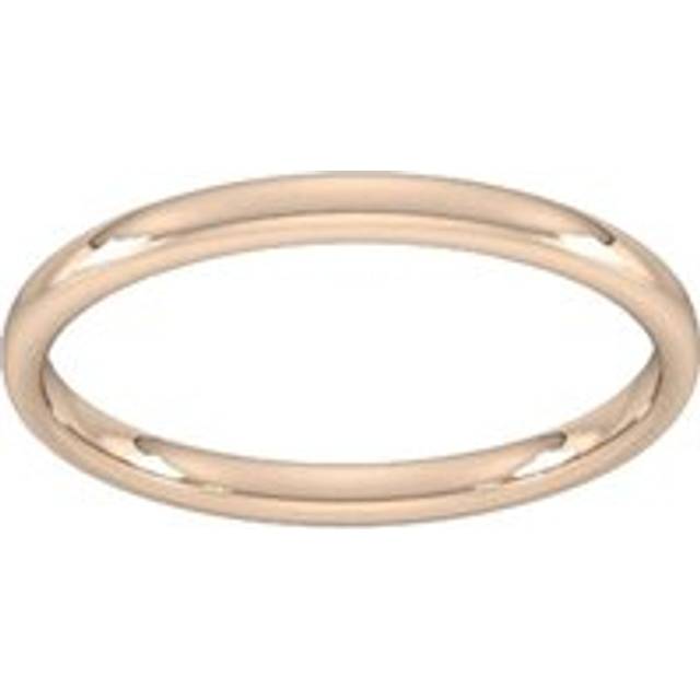 2mm Slight Court Standard Wedding Ring In 9 Carat Rose Gold - Ring Size O