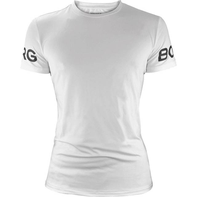 Bjorn Borg Björn - Mens High Performance Short Sleeve T-Shirt - White - Size Medium