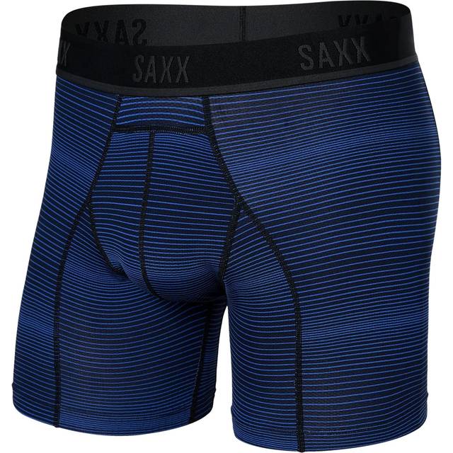 Saxx Kinetic Light-Compression Mesh Boxer Brief Underkläder syntet Herr Storlek S Färg blå