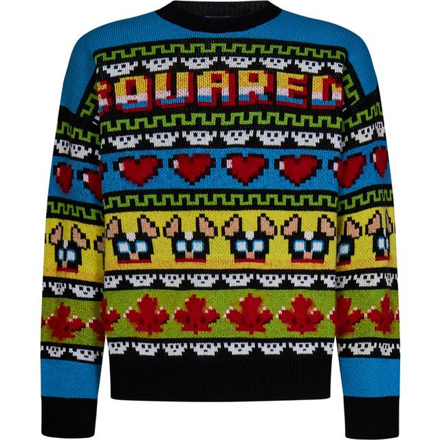 Mohair Blend CIRO Sweater with Graphic Embroidery size M (M)