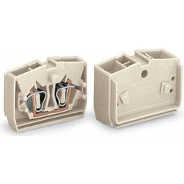 WAGO 264-131 2-Cndtr. Through Fixing Flange Centre T-Block Grey AW...