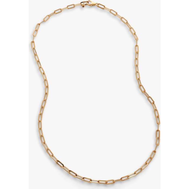 Monica Vinader Womens Gold Paperclip-chain 18ct Yellow Gold-plated Vermeil Recycled Sterling-silver Necklace 1 Size - GOLD